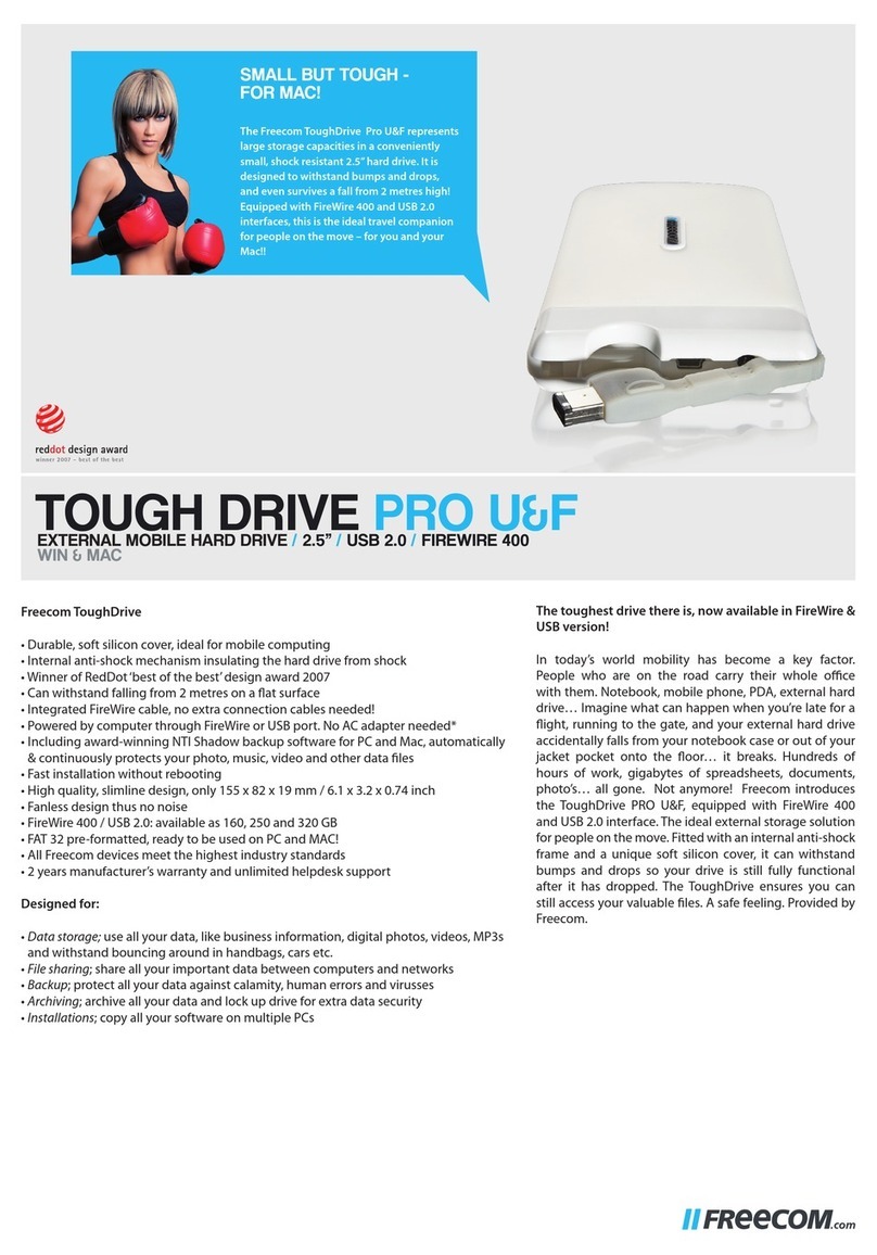 Freecom ToughDrive Pro UF User manual