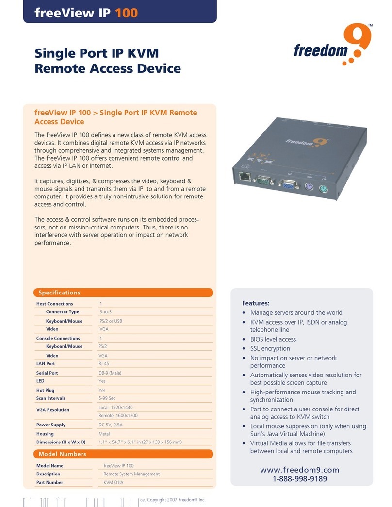 Freedom9 freeView IP 100 User manual Freedom9 freeView IP 100 User manual