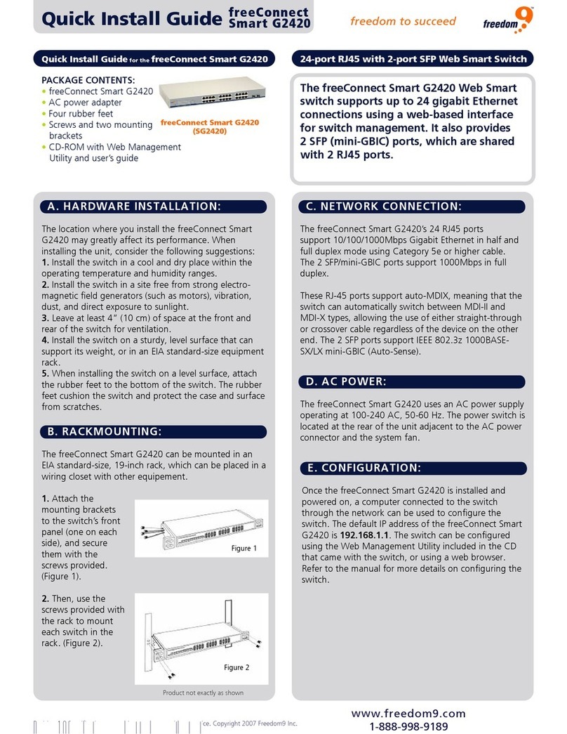 Freedom9 freeConnect Smart G2420 User manual