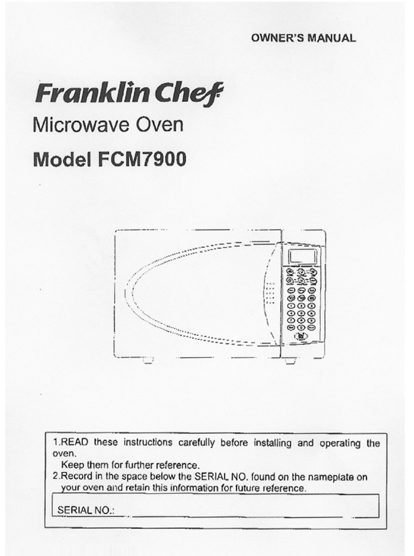 Franklin Chef FCM7900 User manual