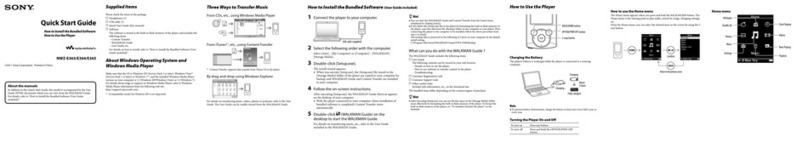 Sony Walkman NWZ-E364 User manual