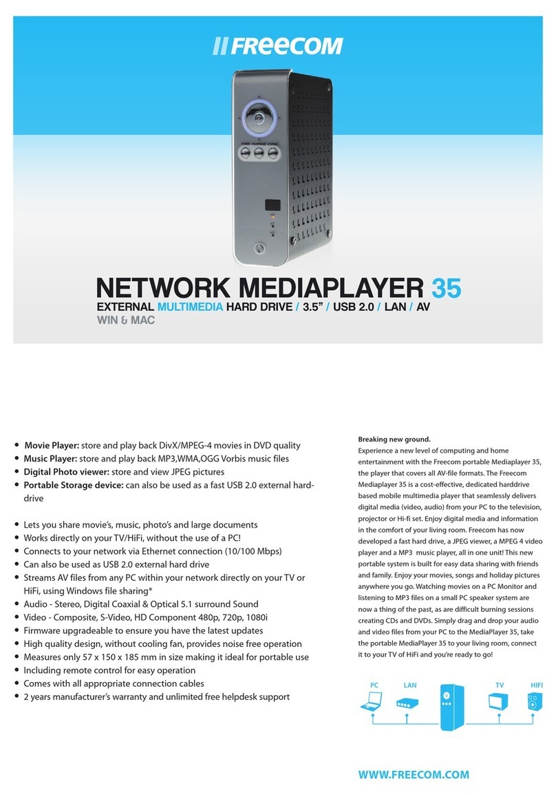 Freecom Network Mediaplayer-35 Specifications