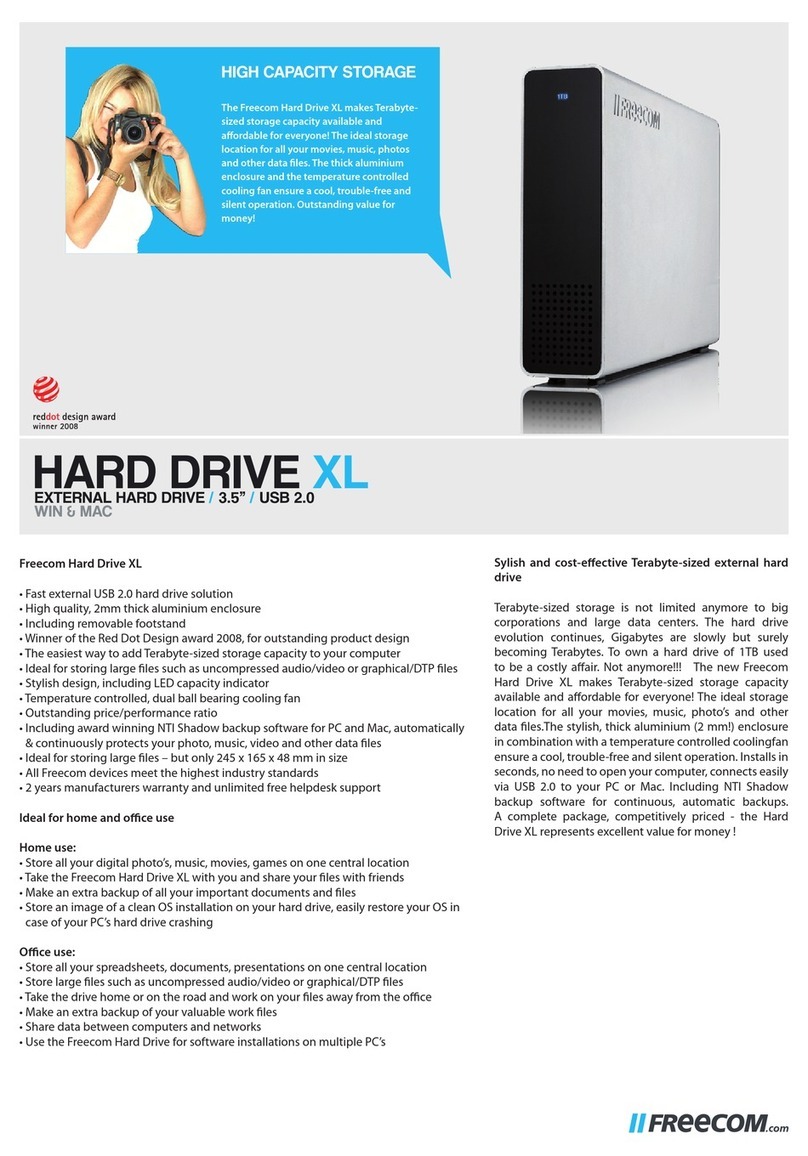 Freecom Hard Drive XL Specifications
