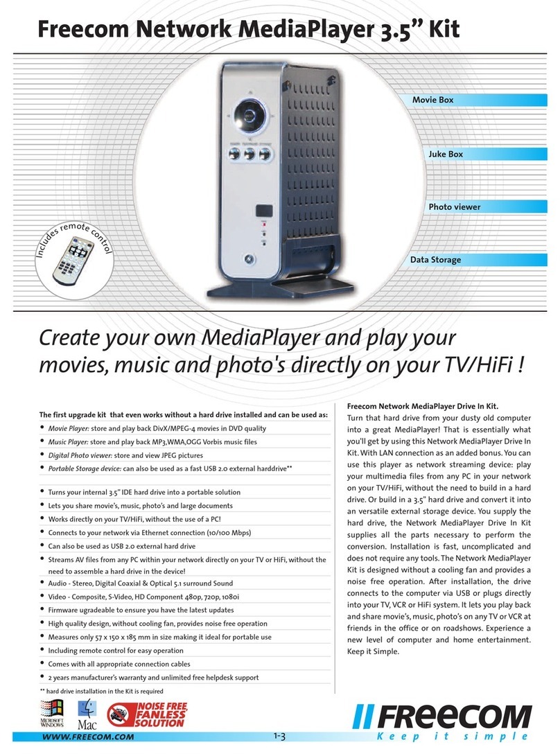 Freecom NETWORK MEDIAPLAYER 35 Specifications
