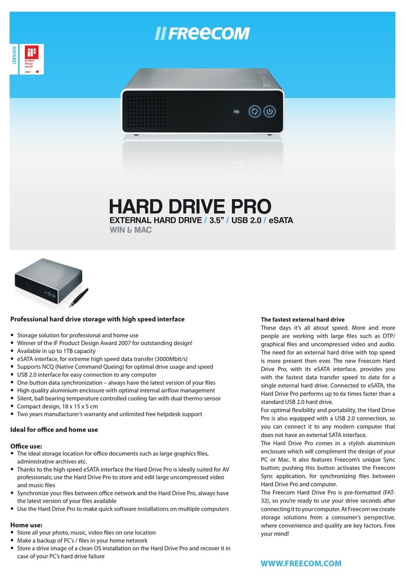 Freecom NETWORK HARD DRIVE PRO User manual