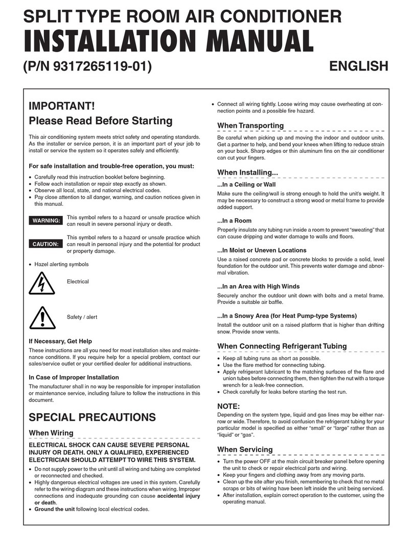 Friedrich M12YG User manual