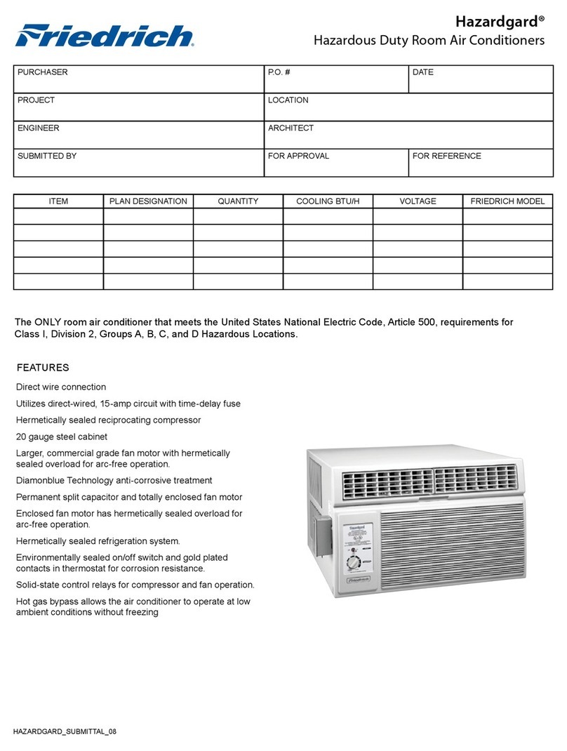 Friedrich Hazardgard SH15L30 User manual