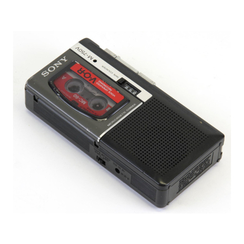 Sony M-740V User manual