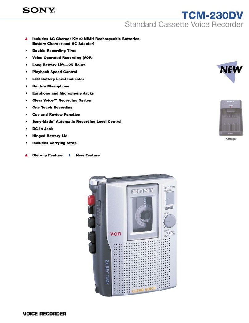 Sony TCM-230DV User manual