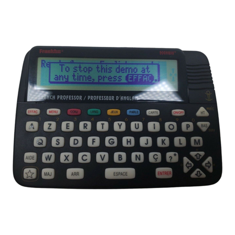 Franklin BOOKMAN BFS-840 user guide