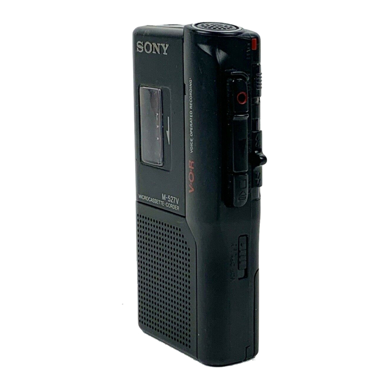 Sony M-527V operating instructions