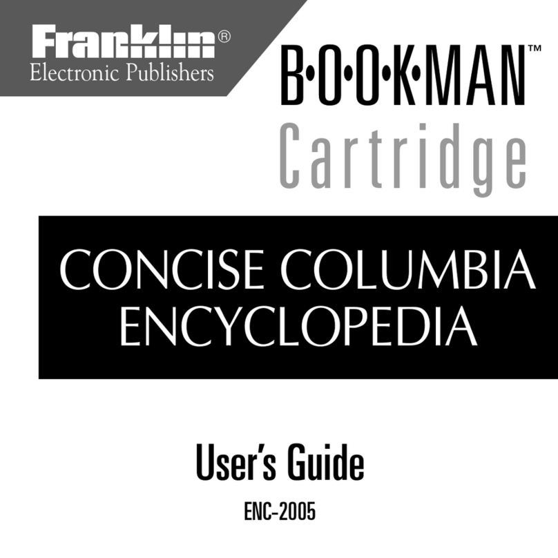Franklin BOOKMAN ENC-2005 User manual