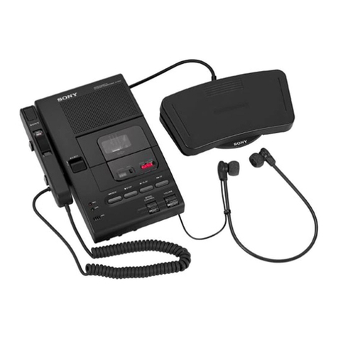 Sony M2020A - M Microcassette Transcriber operating instructions