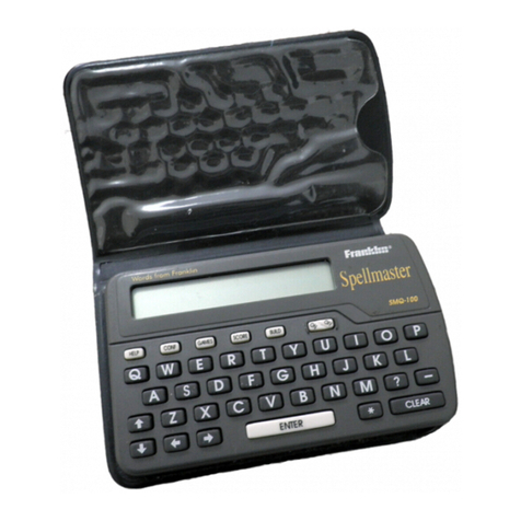 Franklin SPELLMASTER SMQ-100 User manual