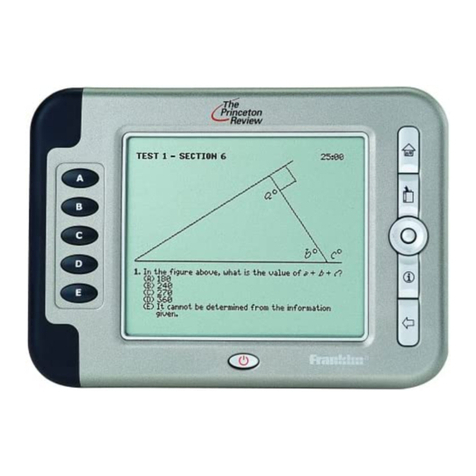 Franklin Princeton Review SAT-2400 User manual