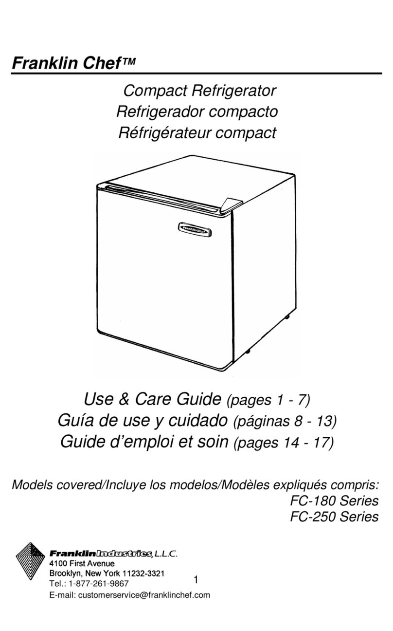 Franklin Chef FC-180 Series User manual