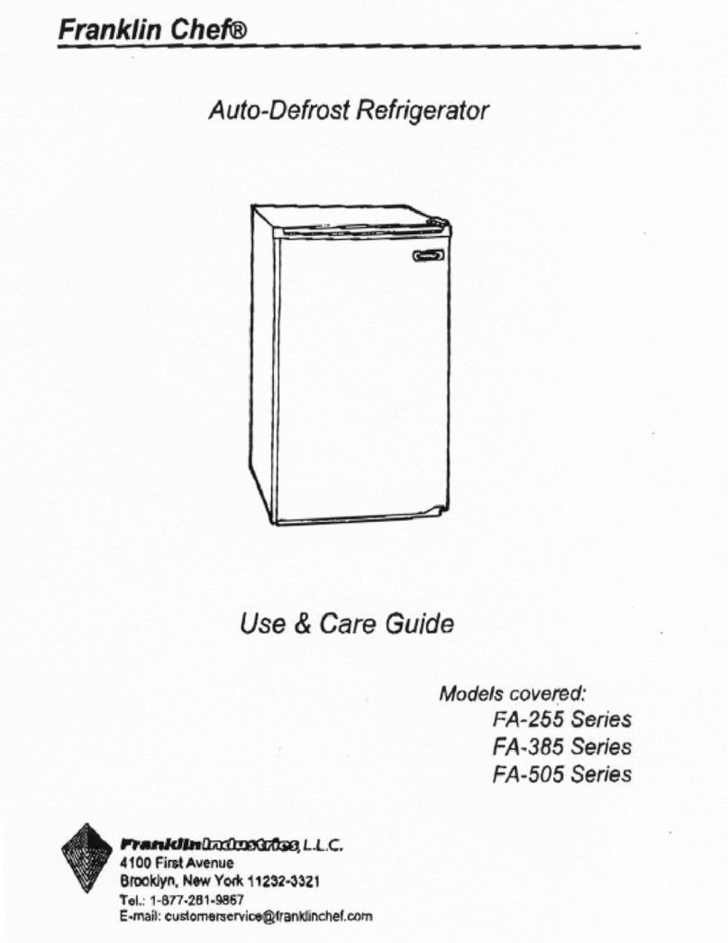 Franklin Chef FA-385 Series User manual
