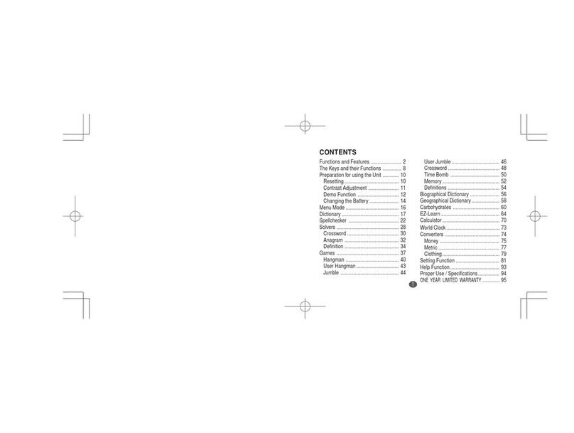 Franklin WP5600 User manual
