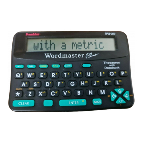 Franklin TPQ-200 user guide