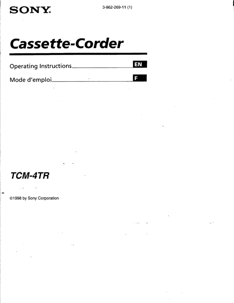 Sony Pressman TCM-4TR User manual
