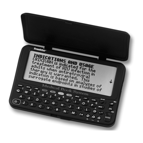 Franklin Medical Book System MBS-1770 user guide