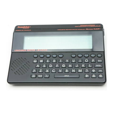Franklin Language Master LM-4000 User manual