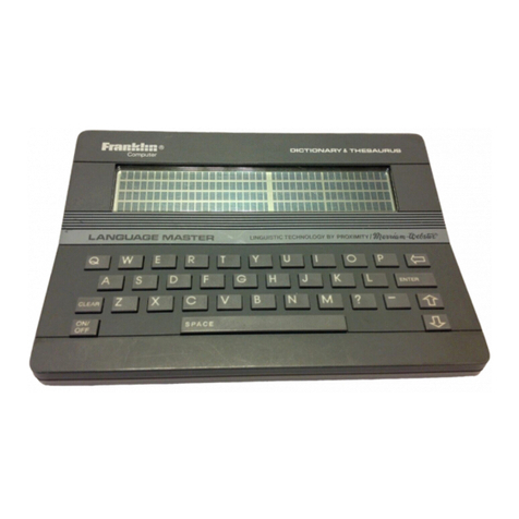 Franklin Language Master LM-2000 User manual