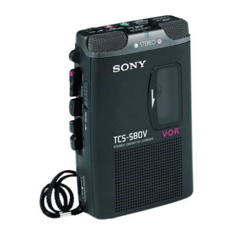 Sony TCS-580V User manual Sony TCS-580V User manual