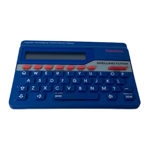 Franklin Spelling Tutor SA-50 User manual