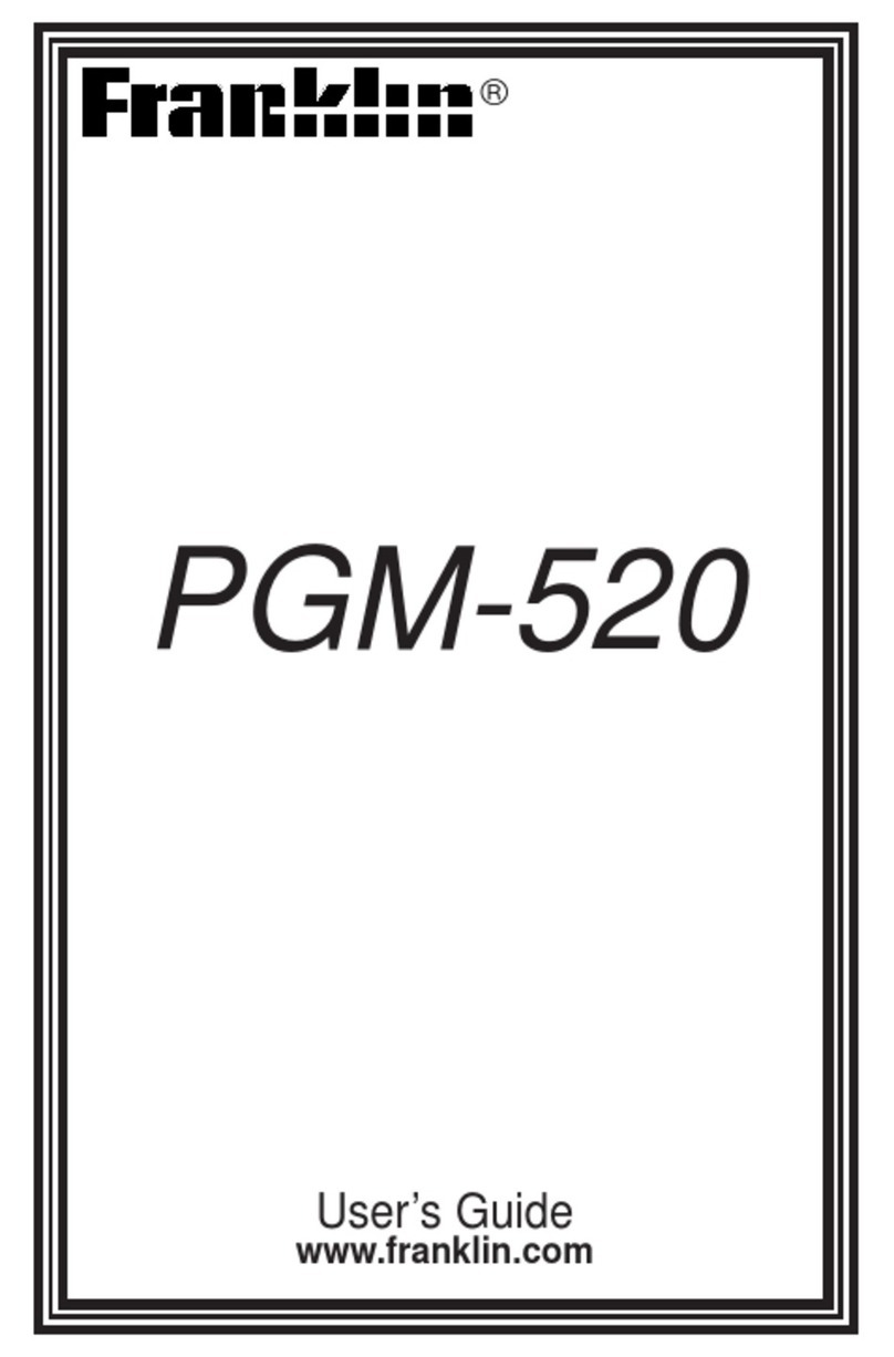Franklin PGM-520 user guide
