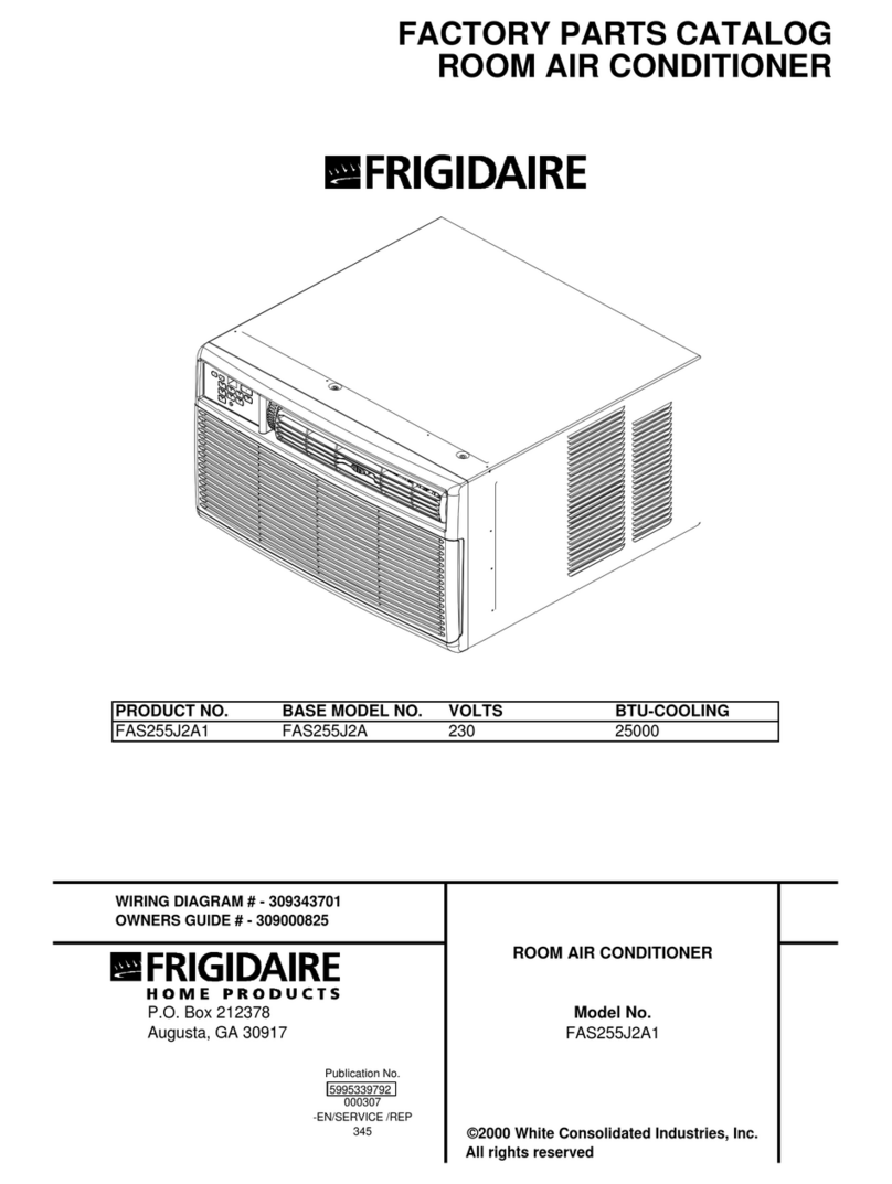 Frigidaire FAS255J2A1 User manual Frigidaire FAS255J2A1 User manual
