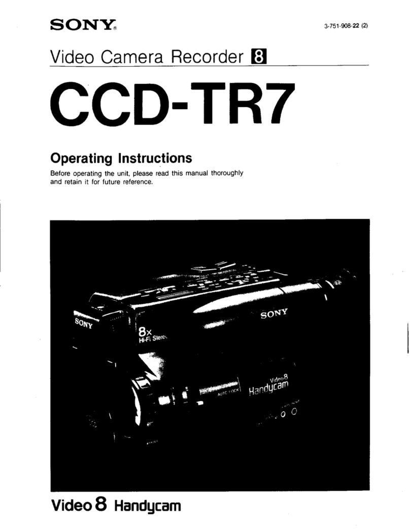 Sony Video 8 Handycam CCD-TR7 operating instructions