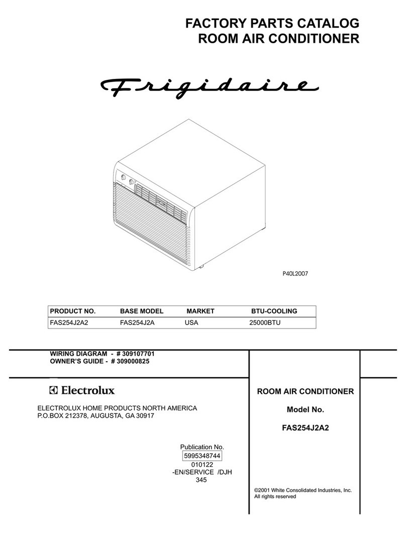 Frigidaire FAS254J2A2 User manual Frigidaire FAS254J2A2 User manual
