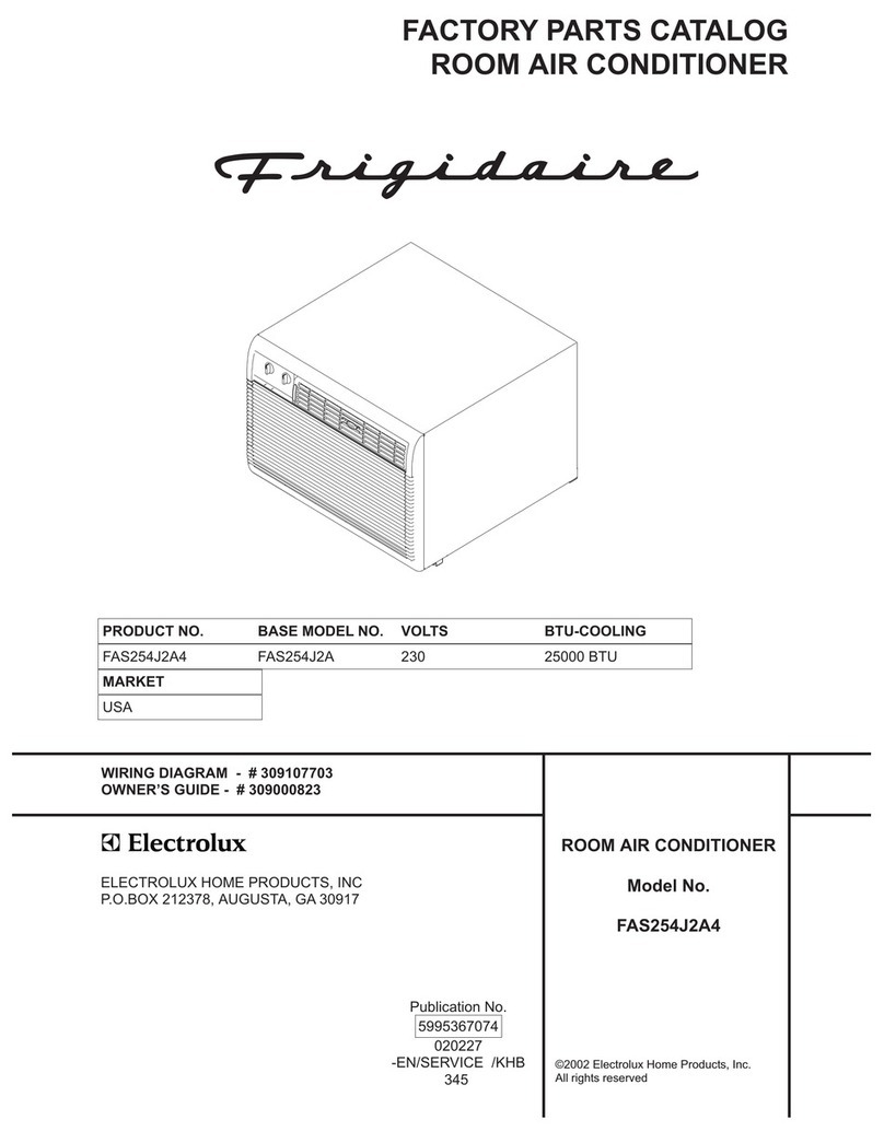 Frigidaire FAS254J2A4 User manual Frigidaire FAS254J2A4 User manual