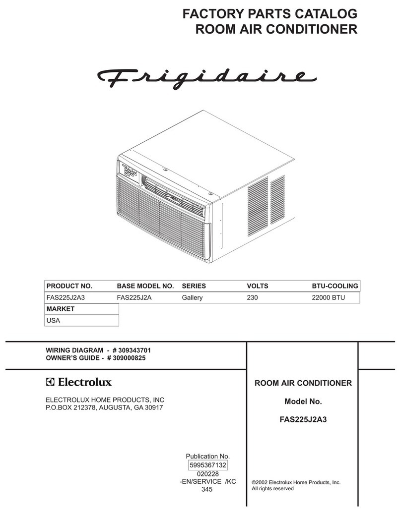 Frigidaire FAS225J2A3 User manual
