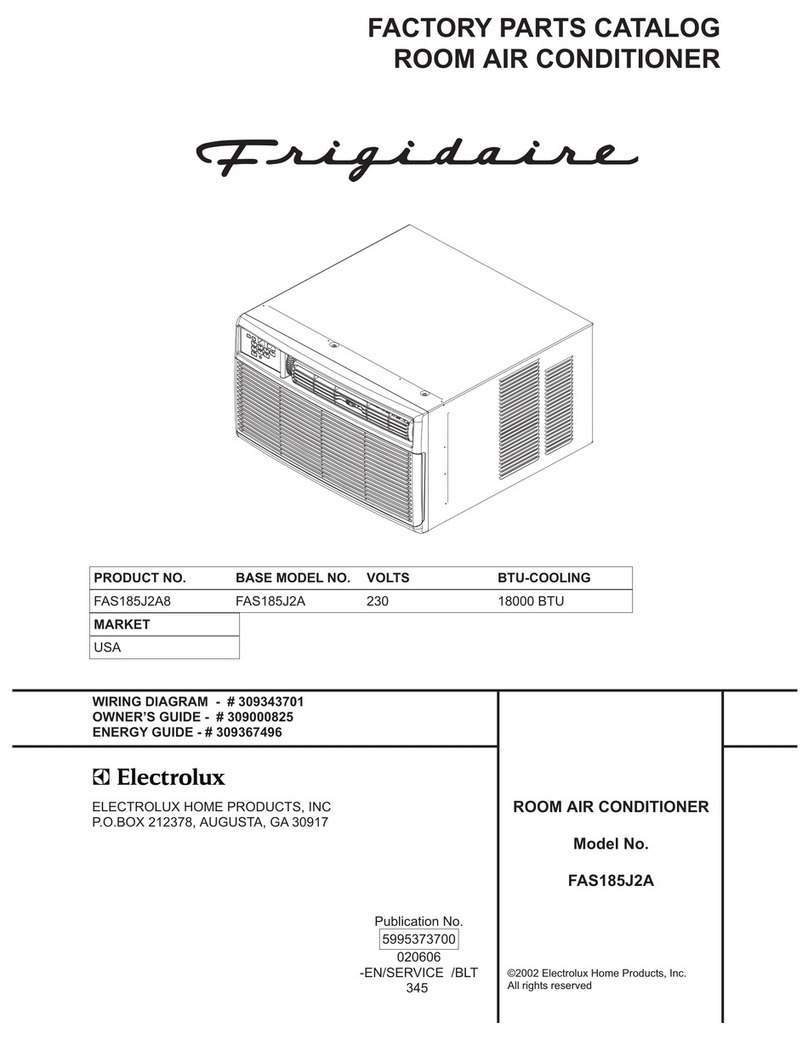 Frigidaire FAS185J2A8 User manual