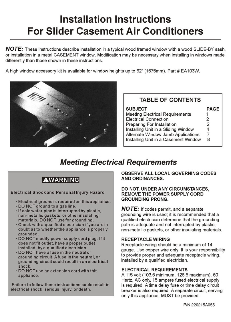 Frigidaire FAK124Q1 User manual