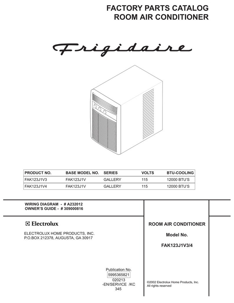 Frigidaire FAK123J1V3 User manual
