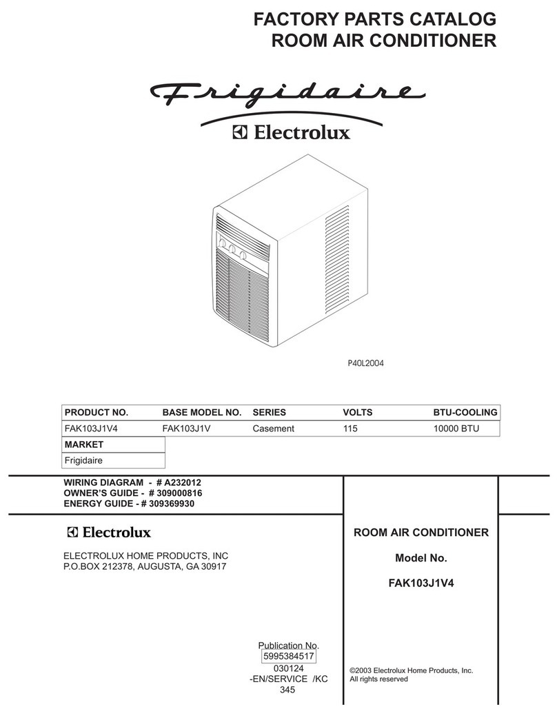 Frigidaire FAK103J1V4 User manual