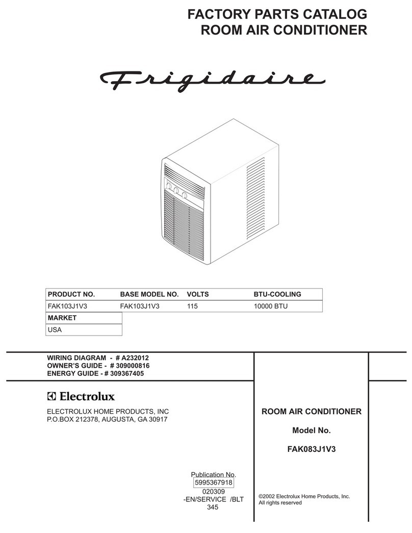 Frigidaire FAK103J1V3 User manual Frigidaire FAK103J1V3 User manual