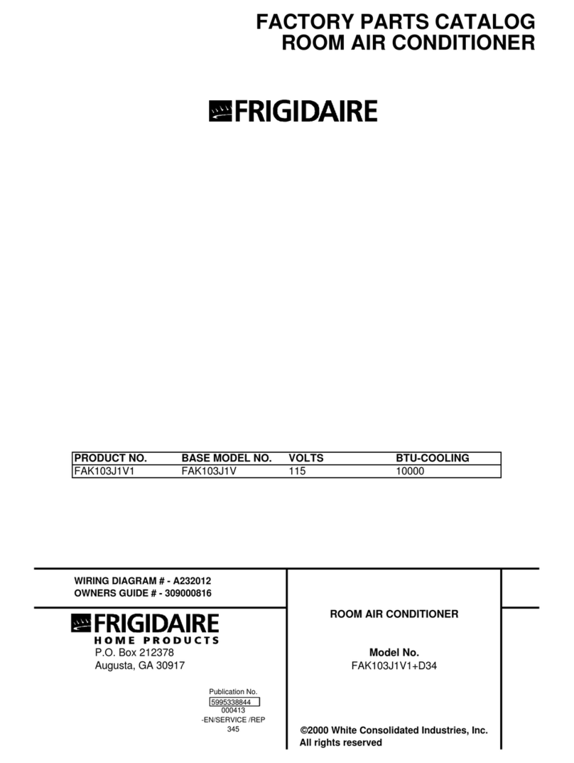 Frigidaire FAK103J1V1 User manual