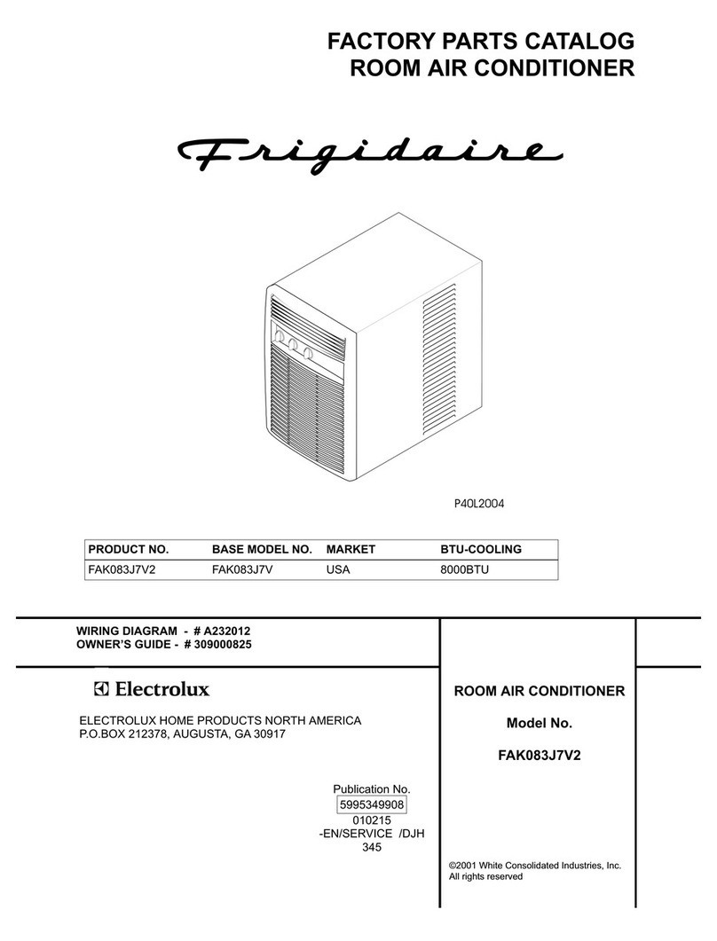 Frigidaire FAK083J7V2 User manual