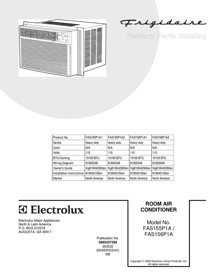 Frigidaire FAS155P1A1 User manual