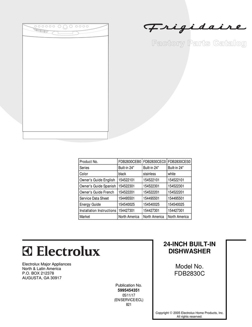 Frigidaire FDB2830C Factory parts catalog