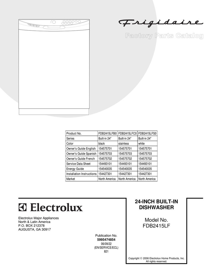 Frigidaire FDB2415LF Factory parts catalog