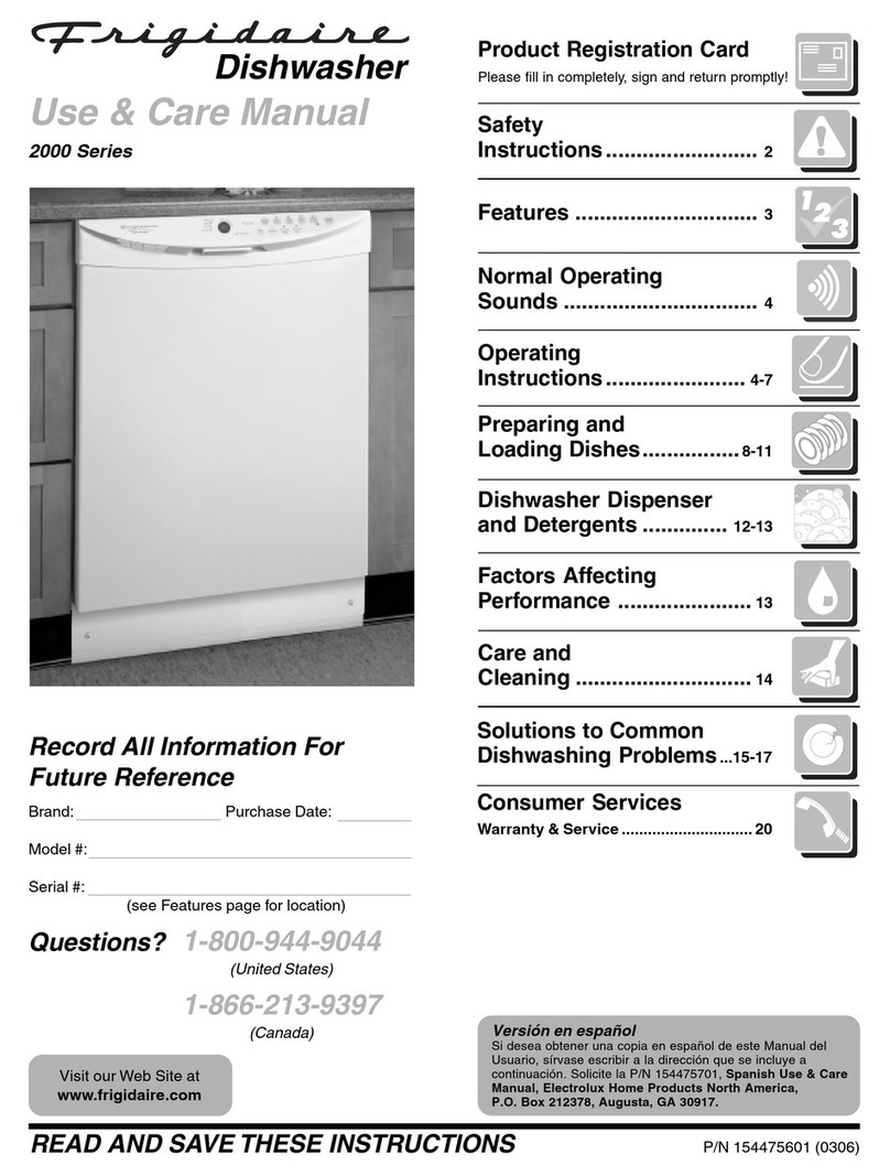 Frigidaire FDB2310LCS0 User manual