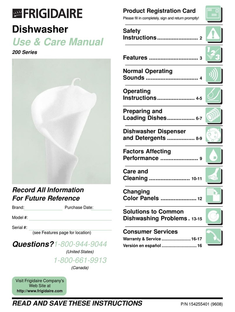 Frigidaire FDB221RFR2 User manual
