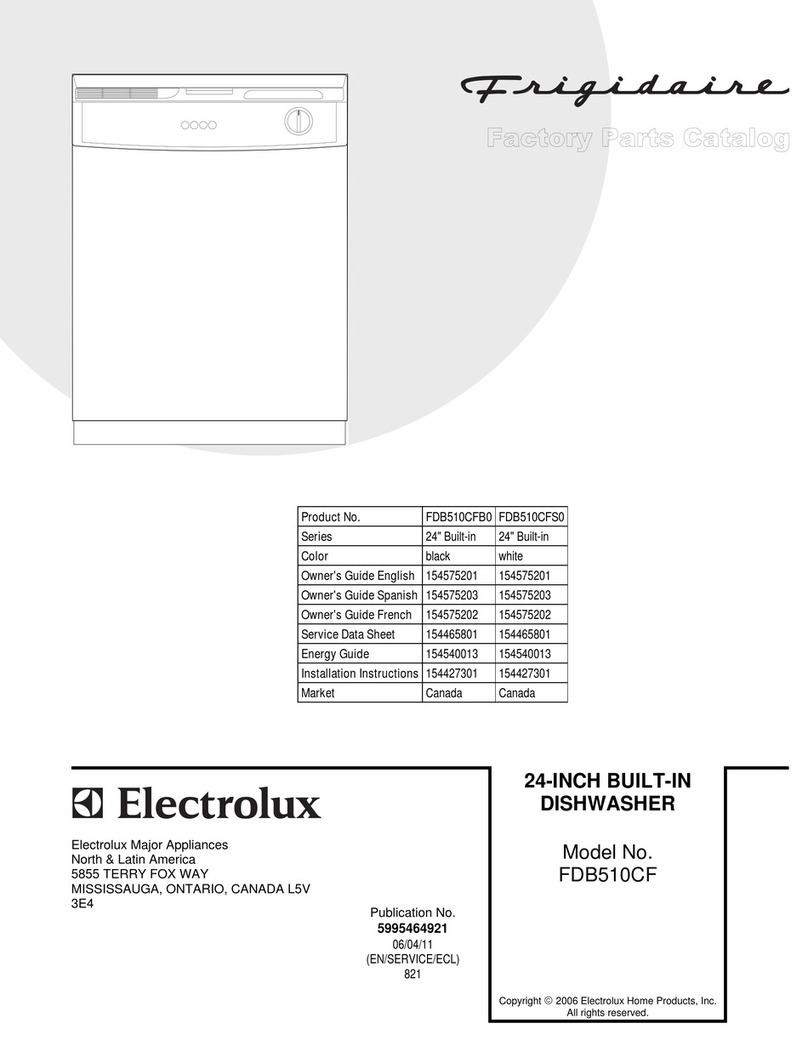 Frigidaire FDB510CF User manual