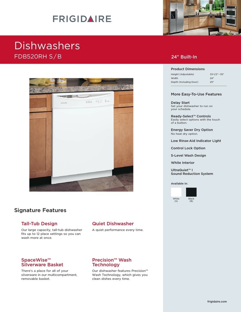 Frigidaire FDB520RH S User manual