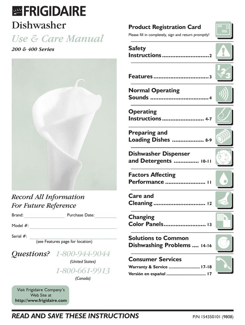 Frigidaire FDB435RFS2 User manual